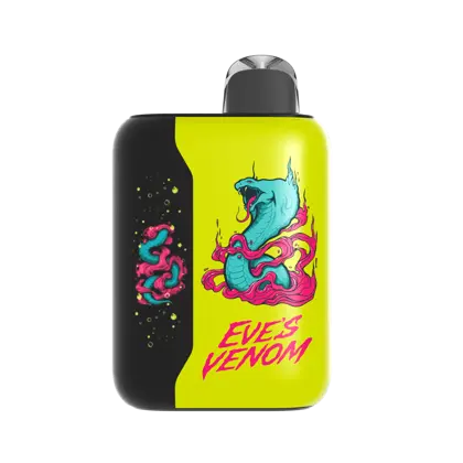 Neon green e-cig with a snake design