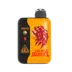 Orange e-cig with a native american design