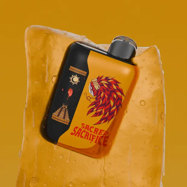 flavor cue demonstrating mango ice flavor