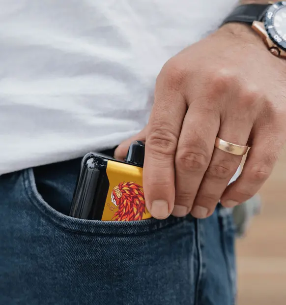 nicotine ecig device in pocket